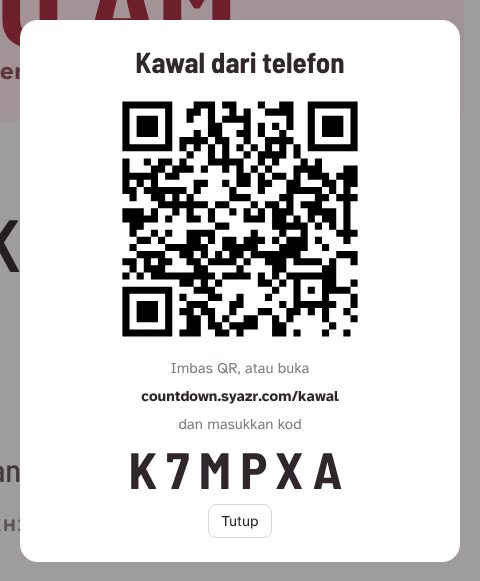 Kod QR dan kod bilik K7MPXA